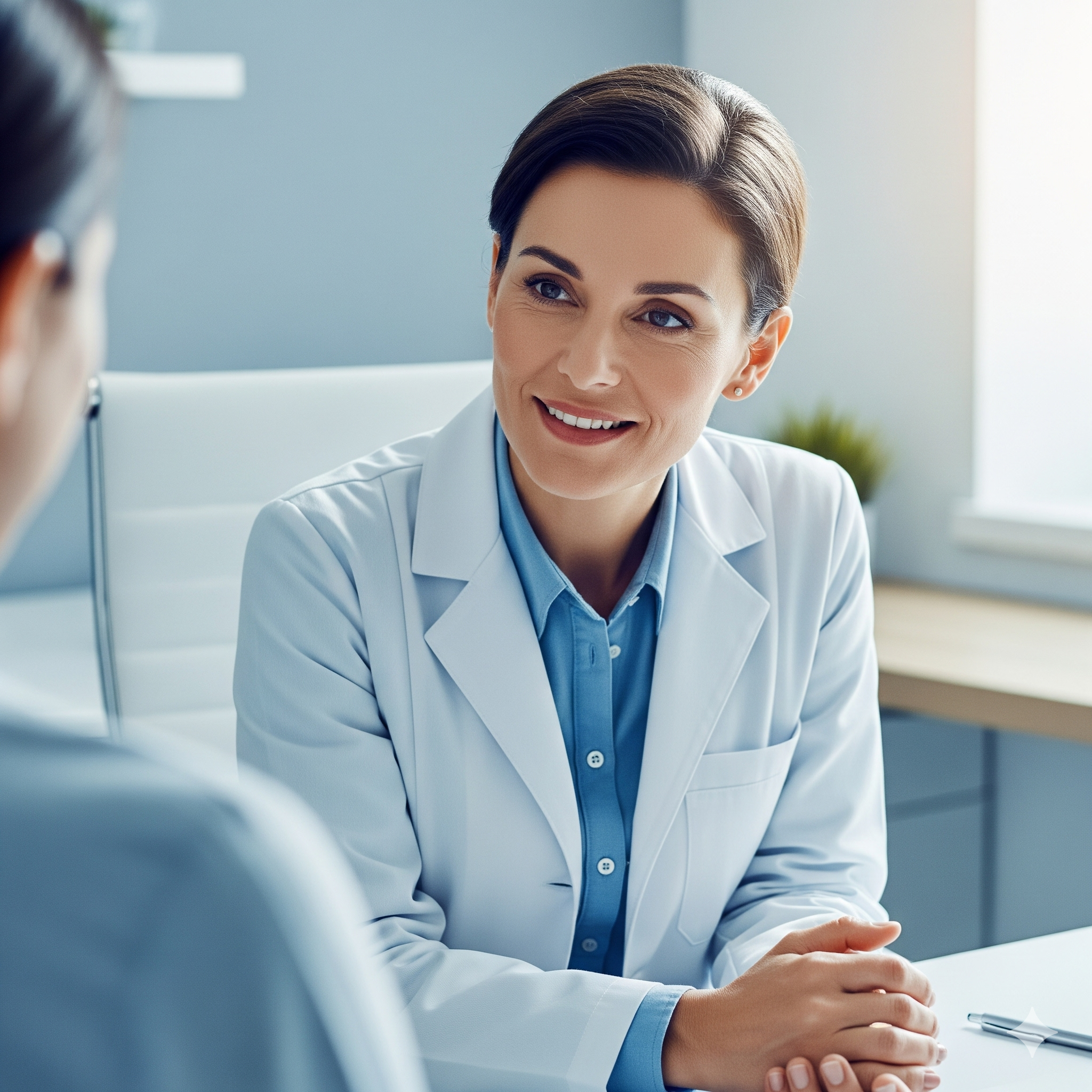 A kind doctor at Workcover.Hills Doctor's clinic discussing the CTP Claim Process in NSW with a patient, emphasizing empathetic medical support for car accident injuries in Kellyville.