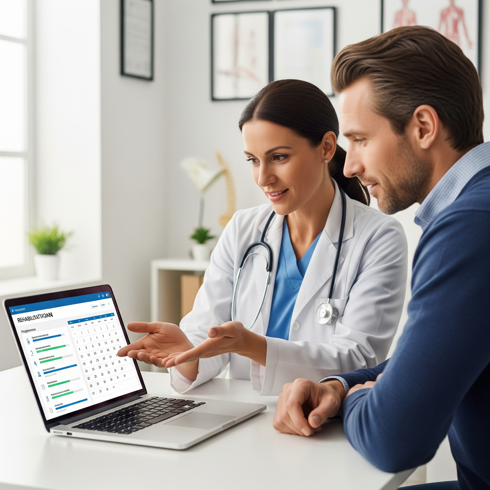 Doctor discusses Certificate of Capacity plan with patient in Box Hills.